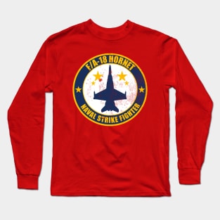 F/A-18 Hornet (distressed) Long Sleeve T-Shirt